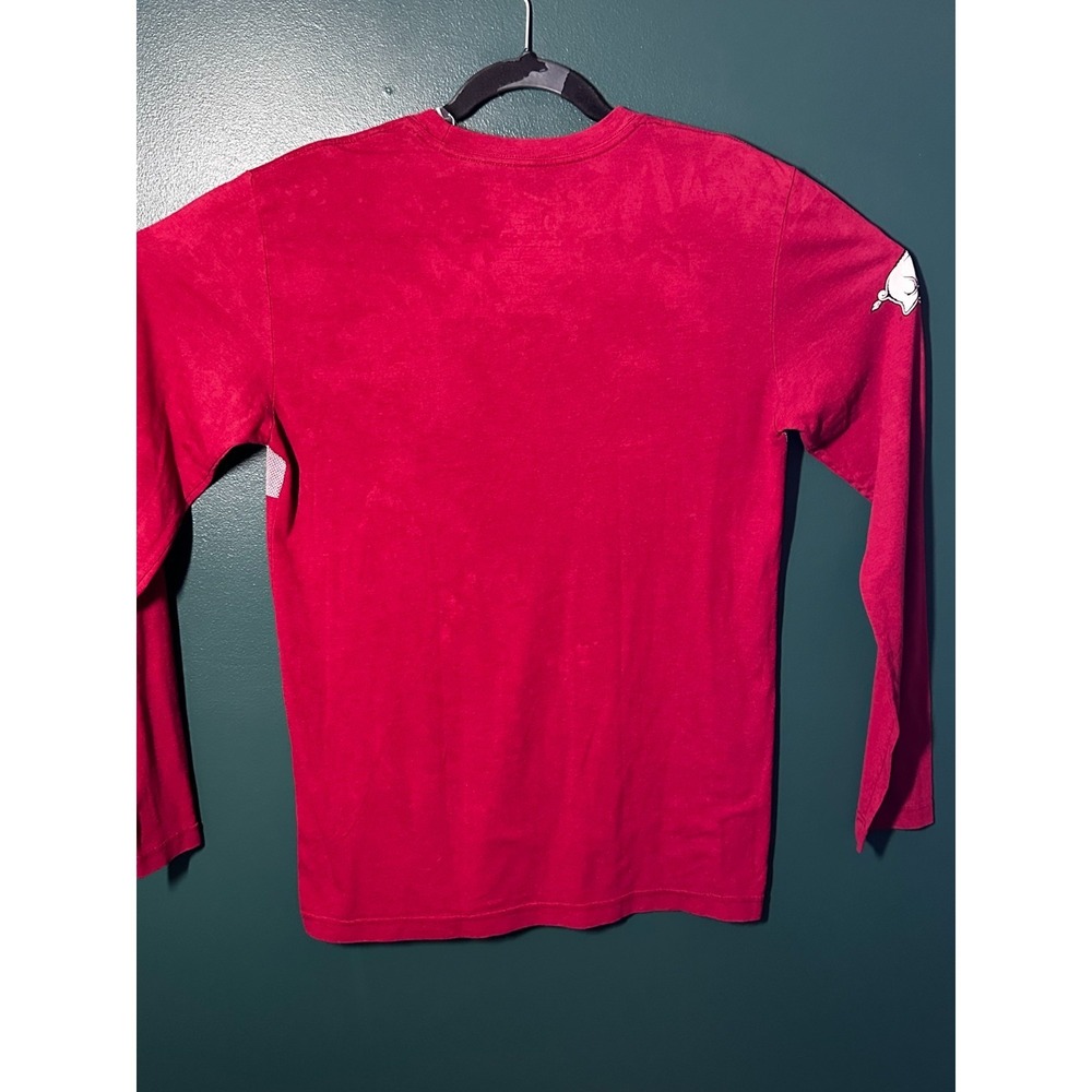 NCAA Nike Arkansas Razorbacks Red Long Sleeve Shirt Size M SKU 2-045 - Picture 2 of 3